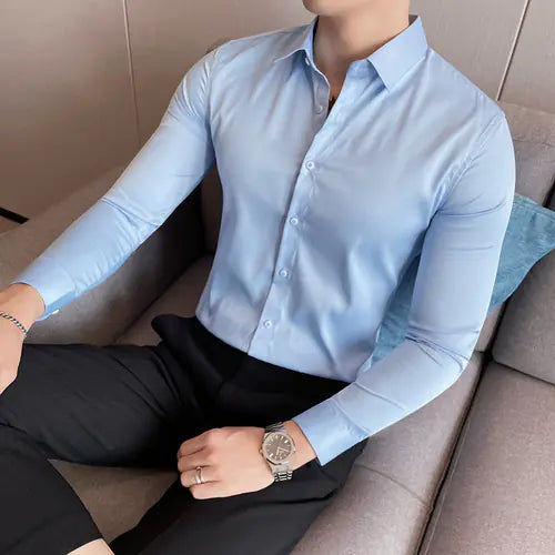 D`amaro modieuze slimfit overhemd