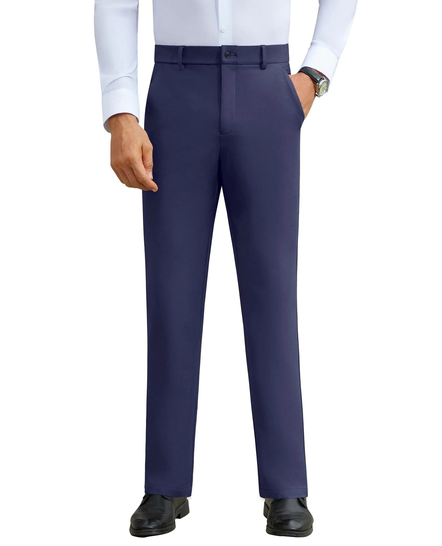 D`amaro modieuze pantalonbroek blauw