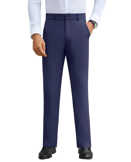 D`amaro modieuze pantalonbroek blauw